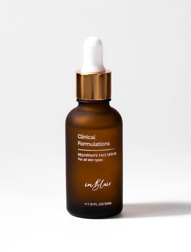 4 Bottle Pack - Inblair Rejuvenate Resurfacing Face Serum - Skin Care Serum for Face Wrinkles, Fine Lines, Dark Spots