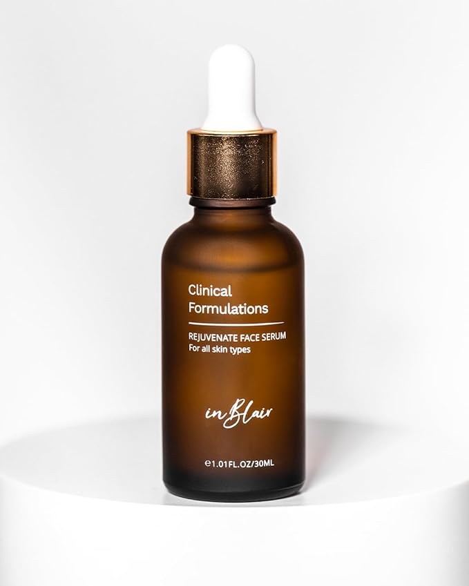 4 Bottle Pack - Inblair Rejuvenate Resurfacing Face Serum - Skin Care Serum for Face Wrinkles, Fine Lines, Dark Spots