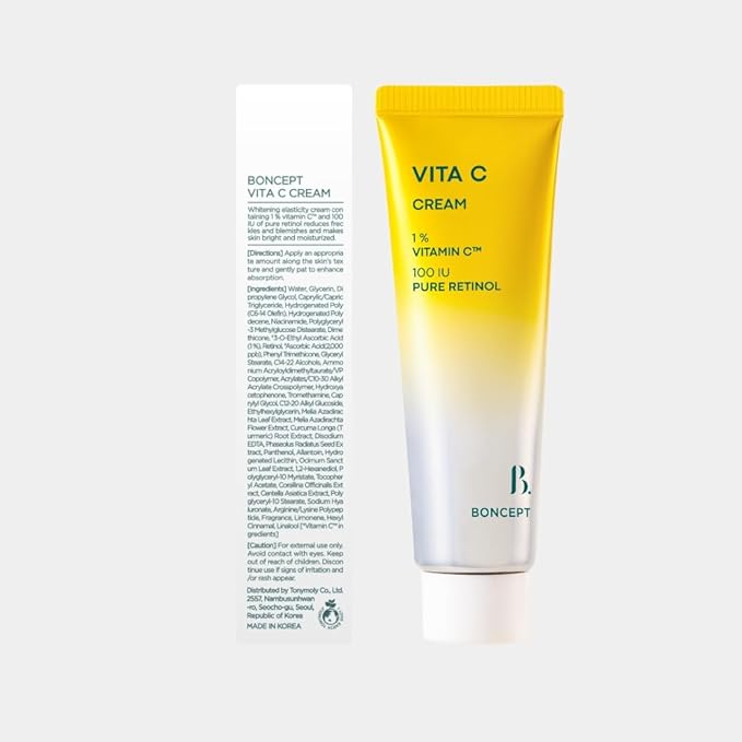 Vita C Cream – Hydrating & Firming Korean Vitamin C Moisturizer | Radiant-Looking Skin & Healthy Glow