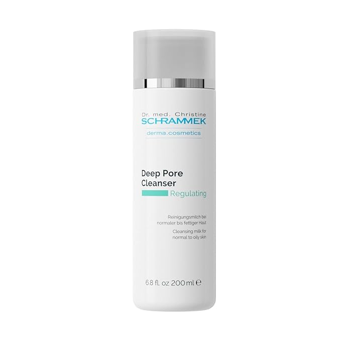 Schrammek Deep Pore Cleanser (6.8 fl oz) - Cleansing Milk for Normal Skin - Makeup Removal - Face Wash & Cleanser – No Parabens - Skin Care - Dr