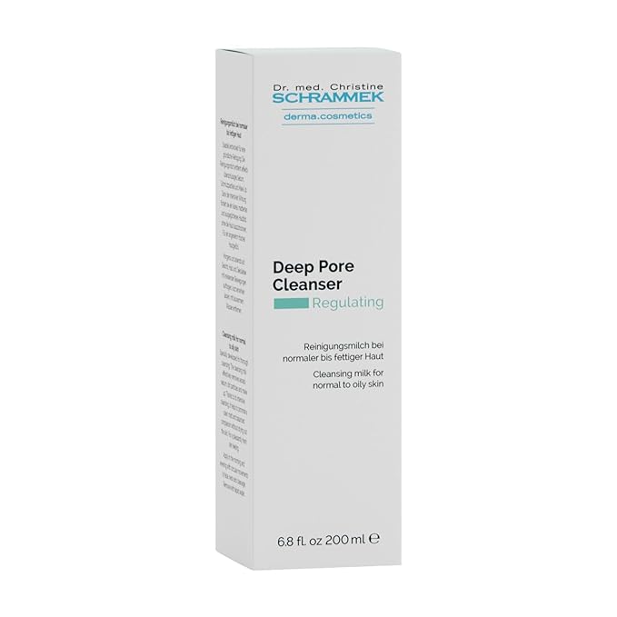 Schrammek Deep Pore Cleanser (6.8 fl oz) - Cleansing Milk for Normal Skin - Makeup Removal - Face Wash & Cleanser – No Parabens - Skin Care - Dr