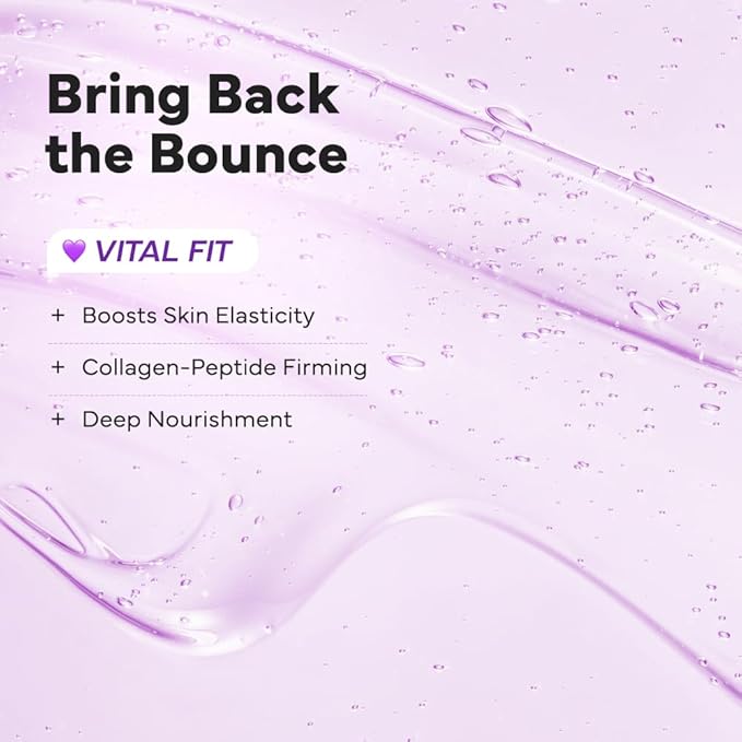 SAM’U PH Sensitive Vital Fit Face Mask – Firming & Barrier Repair Creamy Sheet Mask with 12 Peptides and Collagen, Travel-Friendly Korean Skincare (5 Sheets)