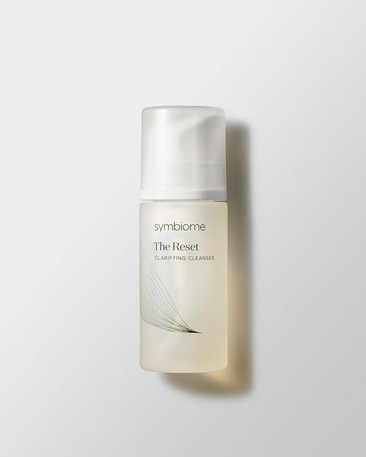 symbiome The Reset Clarifying Cleanser, Refining and Calming Foaming Cleanser Face Wash, Vegan and Organic Facial Cleanser with Glycerin, 100 mL Gentle Face Cleanser