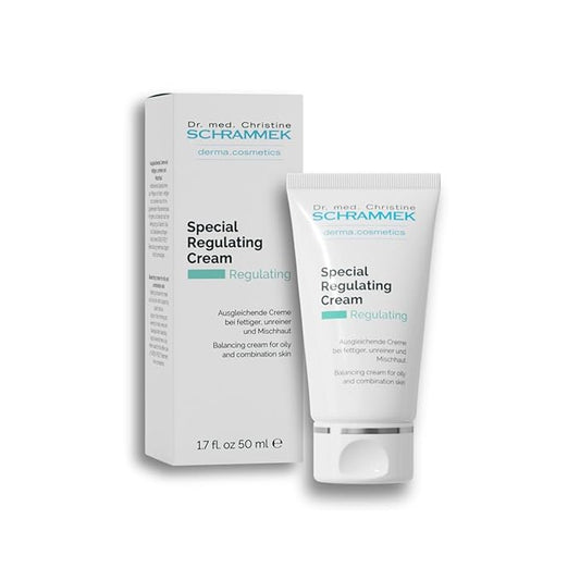 Schrammek Special Regulating Cream (1.7 fl oz) - For Oily & Mixed Skin - Aloe Vera & Vitamin E - Face Moisturizer & Face Cream - Skin Care - Dr