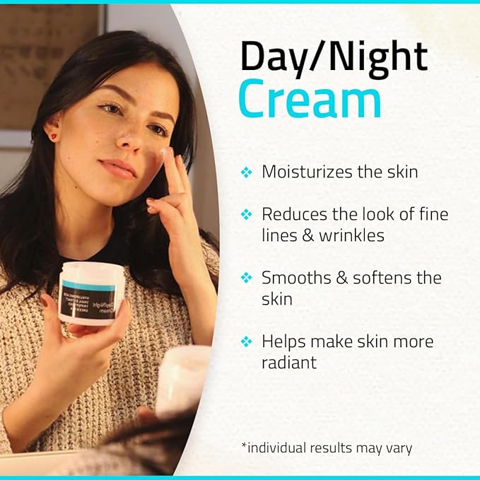 YEOUTH Day Night Face Moisturizer with Hyaluronic Acid, Snail Mucin Cream and Copper Tripeptide, Hydrating Fragrance Free Facial Moisturizer, Face Skin Care Cream for Women and Men 4oz