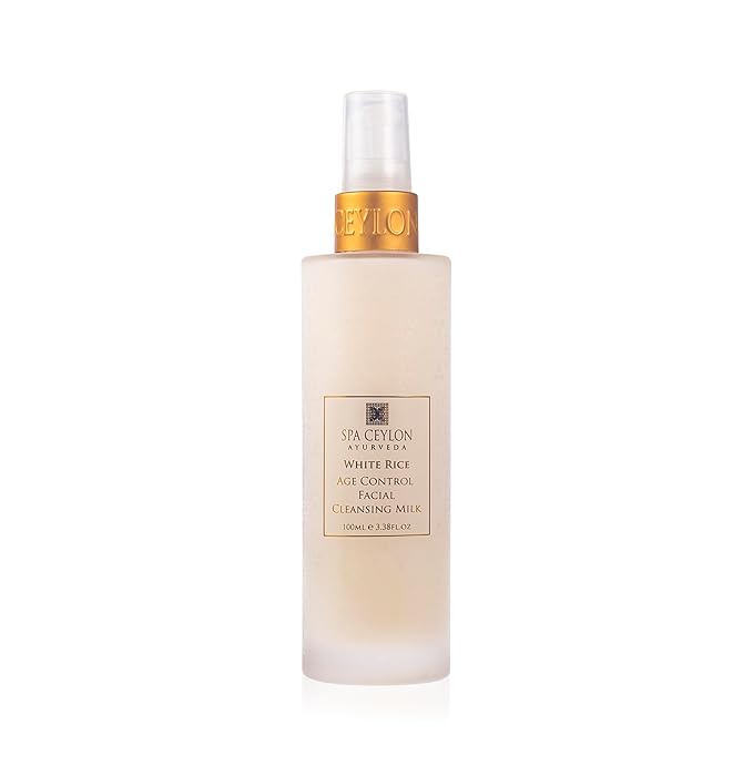 SPA CEYLON White Rice Age Control Facial Cleansing Milk | Natural Hydrating Face Cleanser with Rice Bran Oil for Deep Cleansing | Suitable for All Skin Types