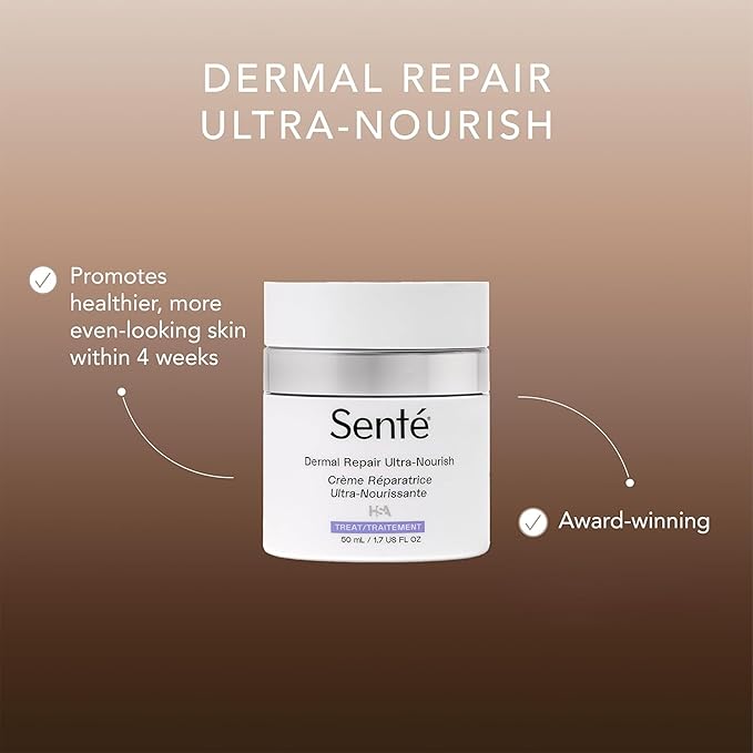 Senté Dermal Repair Ultra-Nourish - Rosacea Treatment For Dry, Sensitive Skin | Repairs, Replenishes & Reduces Skin Redness - 1.7 Fl Oz