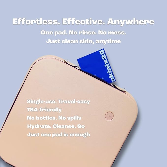 Aquafresh Facial Cleansing Pads – 80 Individually Wrapped Wipes for Oily & Combination Skin | Oil-Control Face Pads for Gym, Travel & Daily Use | Ultra-Soft Cotton