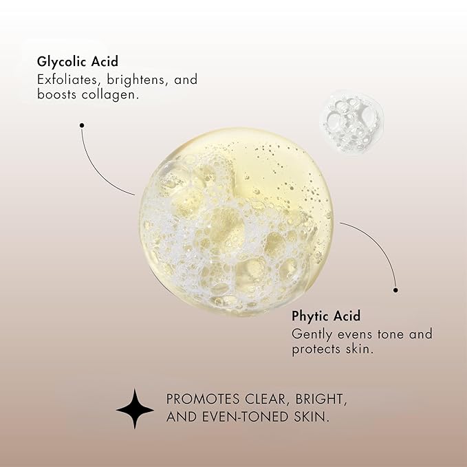 Senté Exfoliating Cleanser | Gentle Chemical Exfoliator | Improves Skin Clarity by Diminishing Appearance of Dark Spots | Glycolic & Phytic Acid | 5.5 Fl oz