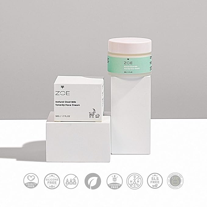 ZOE Radiance Face Cream - Oganic Face Moisturizer for Glowing Skin - Botanical Extracts & Vitamins & Goat Milk & – Hydrating for Sensitive Skin and Dry Skin