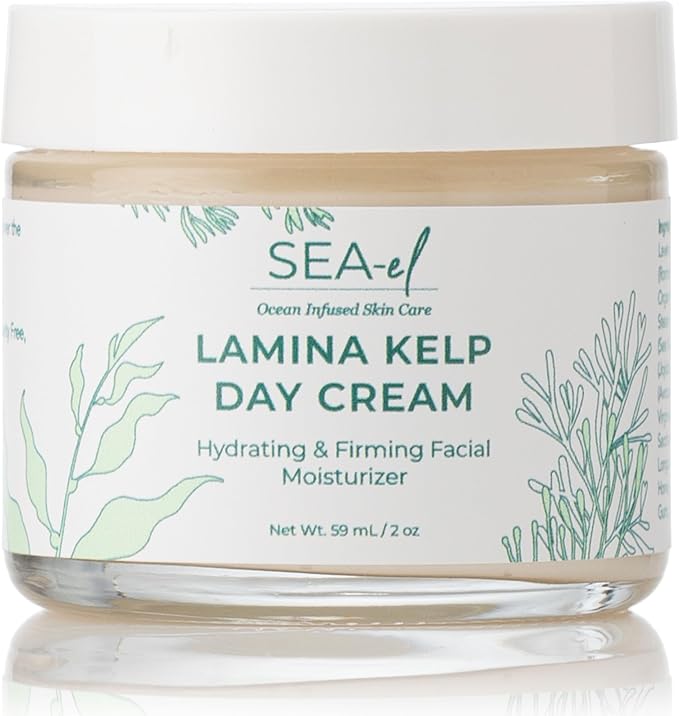 Sea-El Lamina Sea Kelp Day Cream Hydrating & Firming Anti Aging Glow Natural & Organic Dry Skin Care - Daily Face Moisturizer for Women & Men - 2 Oz