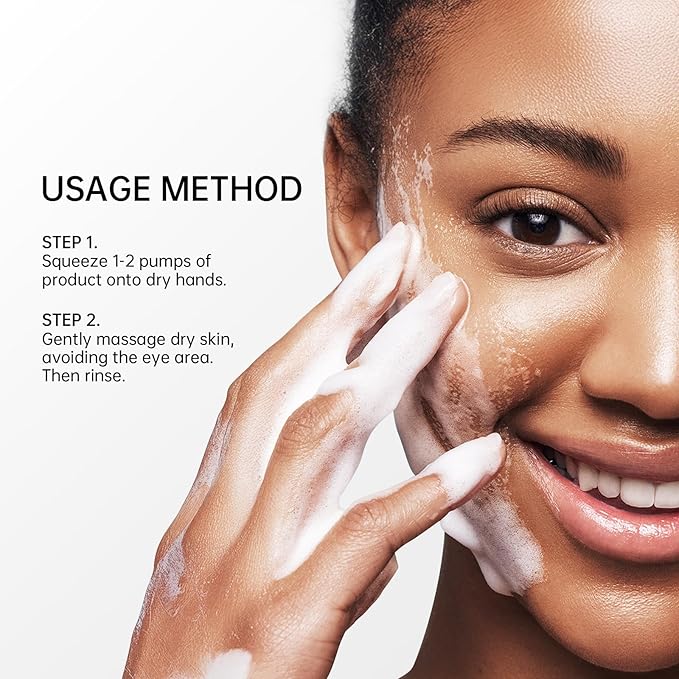 Z:SEA Face Wash, Gentle Exfoliating Cleanser with Hyaluronic Acid, Facial Foaming Cleanser Removes Dead Skin Cells for Soft, Smooth, Hydrated Skin (110ml/3.72 fl.oz.)