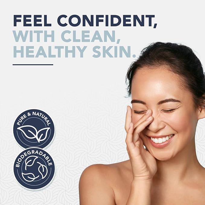 240 Disposable Face Towels – 100% Pure Cotton, Biodegradable, Hypoallergenic, Super Soft Wipes for Sensitive Skin & Makeup Removal