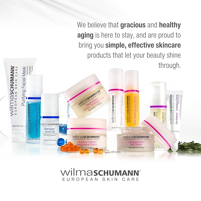 WILMA SCHUMANN Moisture Activ Gel Cream, Face Moisturizer, Face Cream with Hyaluronic Acid, 1.7 oz