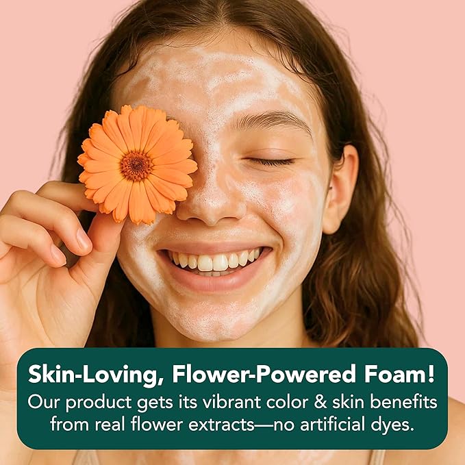 Tropiculture Clean Teen Face Wash for Teens, Tweens, & Kids | Tropical Twilight Foaming Facial Cleanser | Natural Face Cleanser for Sensitive Skin | Non Toxic Skin care for Teens | Gentle & Hydrating