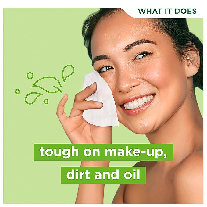 Simple Kind to Skin Facial Cleansing Wipes Cleanser & Makeup Remover Cleansing Removes Waterproof Mascara 7 Wipes (Pack of 2)