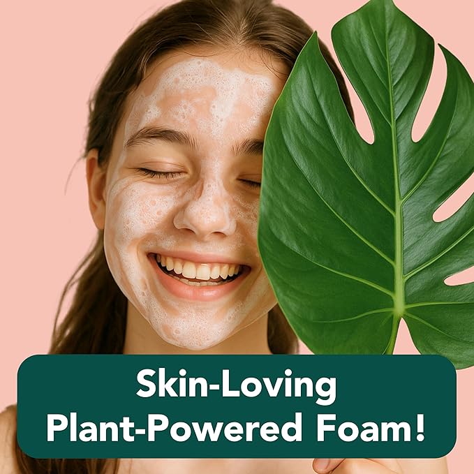 Tropiculture Clean Foaming Face Wash for Teens, Tweens & Kids | Gentle Face Cleanser for Girls | Bright Berry Hydrating Facial Cleanser | Natural, Non Toxic Skin care for Teens | Moisturizing