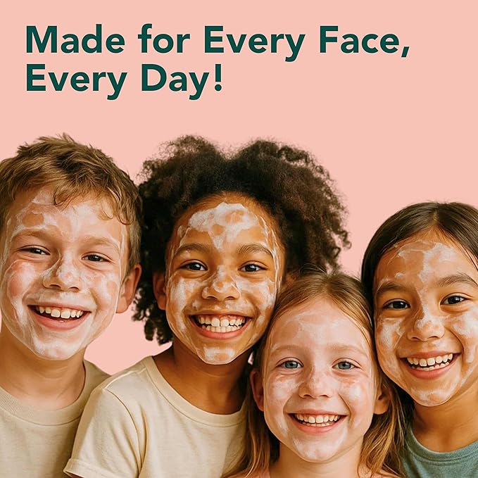 Tropiculture Clean Kids Face Wash | Gentle Facial Cleanser for Kids, Preteens, & Teens | Glow Melon Watermelon FaceWash | Natural, Non-Toxic Skin Care for Girls & Boys | Sensitive Skin Friendly