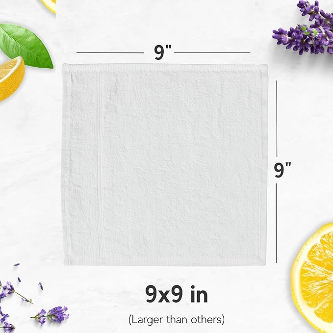 60 Hot or Cold Wrapped Moist Towels – 9'' x 9" Moist Towelettes Individually Wrapped Scented Disposable Face & Hand – Pre-Moistened Hand Wipes Soft Refreshing for Travel, Spa, Restaurant - Mixed