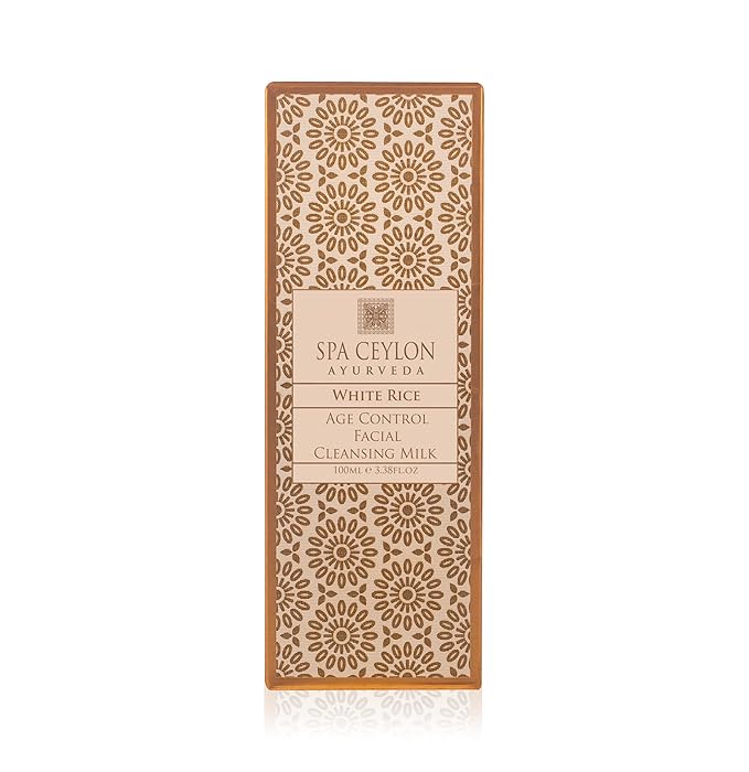 SPA CEYLON White Rice Age Control Facial Cleansing Milk | Natural Hydrating Face Cleanser with Rice Bran Oil for Deep Cleansing | Suitable for All Skin Types