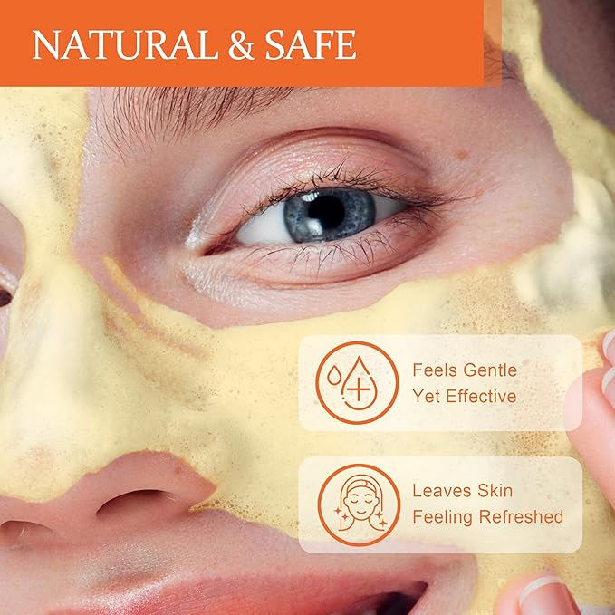 Turmeric Kojic Acid Foaming Facial Cleanser, Kojic Acid And Turmeric Exfoliating Face Wash With Brush