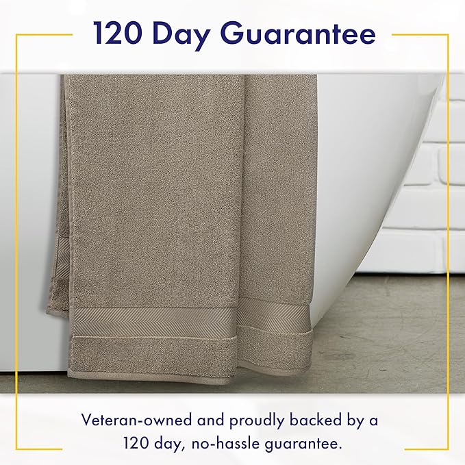 Ultra Soft & Plush Viscose from Bamboo Bath Sheets - 700 GSM Pack of 2 - Extra Large 70x35 in - Super Absorbent & Quick Drying (Taupe)