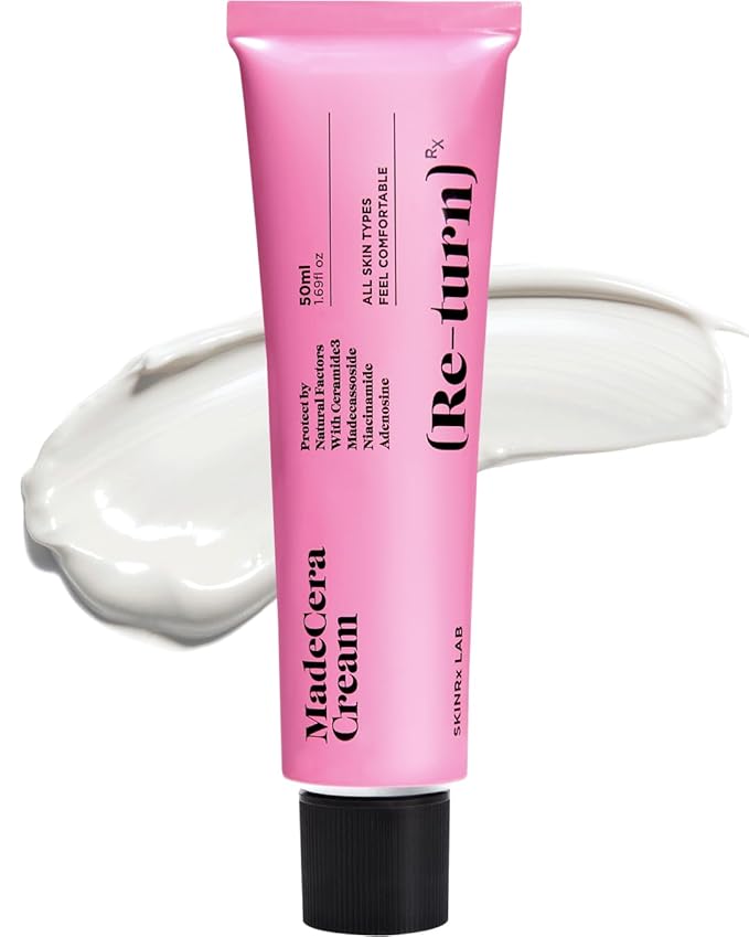 SKINRxLAB Made Cera Cream - Acne & Redness Relief Face Moisturizer, Sebum Control, Improving Skin Barrier with Ceramide and Madecassoside, Anti-Aging and Pore Minimizing Face Cream, 1.69 fl.oz.