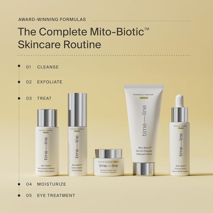Timeline Mito-Biotic™ Travel Size Dewy Cream Lightweight Moisturizer With Peptides to Hydrate, Plump & Protect Dry Skin - .51 Fl Oz