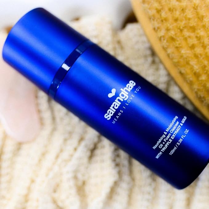 Saranghae Premium Oil Cleanser for Face, Calendula Korean Cleansing Oil to Foam Face Wash - Hydrating Makeup Remover and Cleanser for Clean, Firm Skin