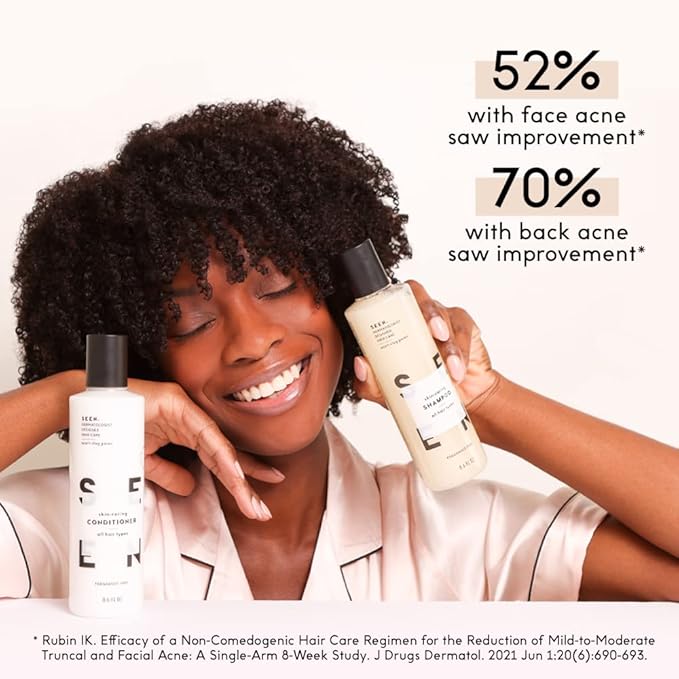 SEEN Conditioner Eco-Refill - Scented- Non-Comedogenic & Sulfate-Free Hair Conditioner- Dermatologist-Developed -Safe for Sensitive & Acne Prone Skin