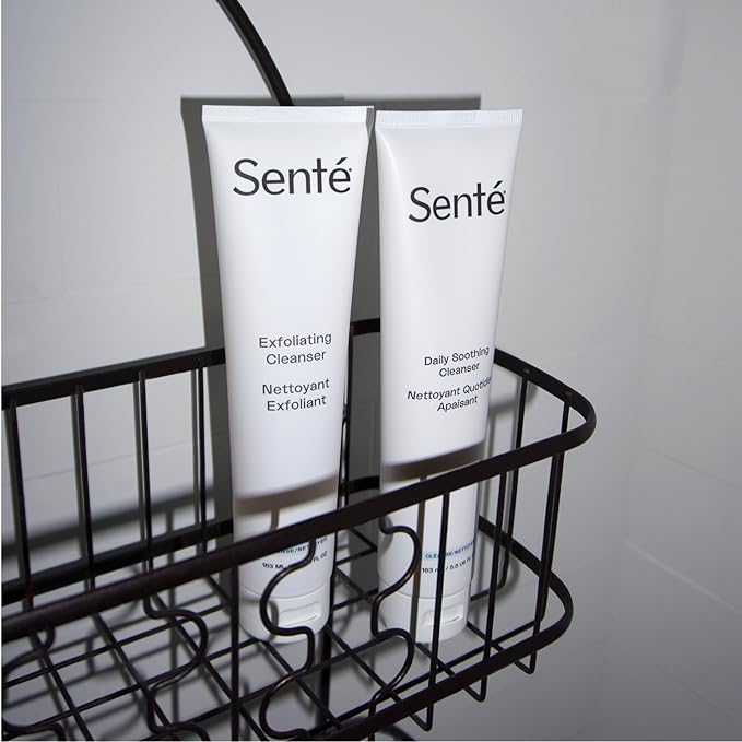 Senté Exfoliating Cleanser | Gentle Chemical Exfoliator | Improves Skin Clarity by Diminishing Appearance of Dark Spots | Glycolic & Phytic Acid | 5.5 Fl oz