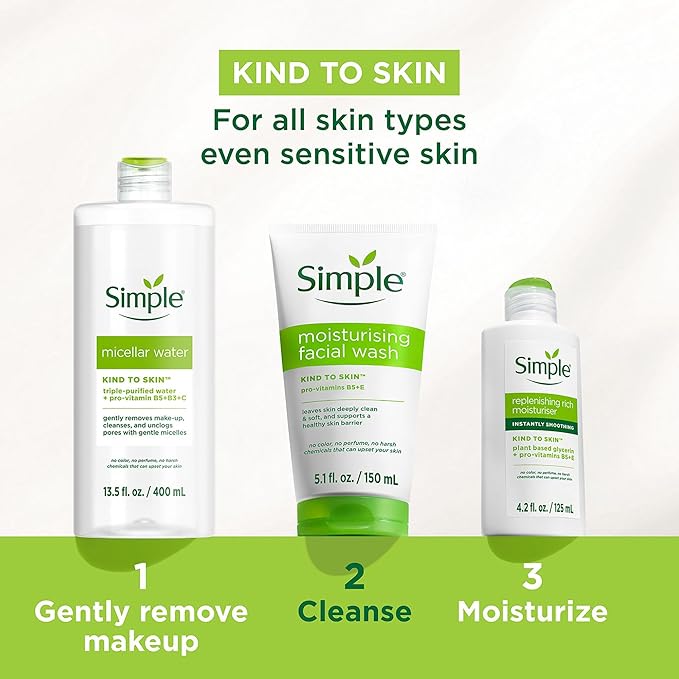 Simple Kind to Skin Facial Wash, Moisturizing 5 oz