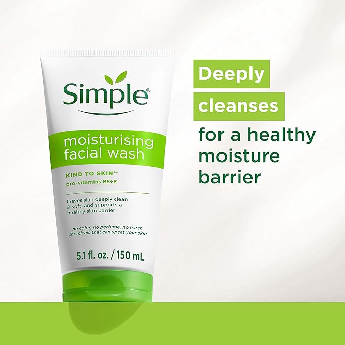 Simple Kind to Skin Facial Wash, Moisturizing 5 oz