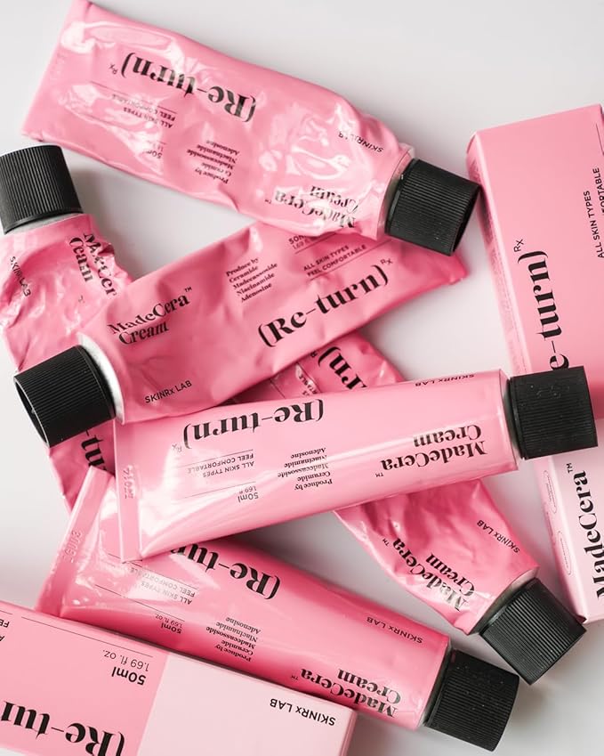 SKINRxLAB Made Cera Cream - Acne & Redness Relief Face Moisturizer, Sebum Control, Improving Skin Barrier with Ceramide and Madecassoside, Anti-Aging and Pore Minimizing Face Cream, 1.69 fl.oz.