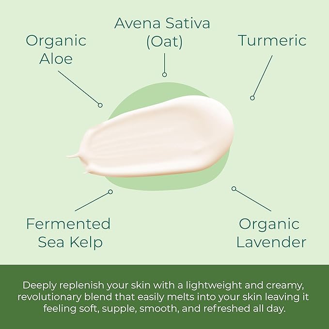 Sea-El Lamina Sea Kelp Day Cream Hydrating & Firming Anti Aging Glow Natural & Organic Dry Skin Care - Daily Face Moisturizer for Women & Men - 2 Oz