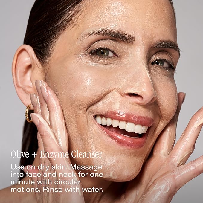 SKINN Day & Night Face Wash for Women & Men - Refreshing Green Tea & Mint Infusion, Nourishing Olive & Enzyme Formula - Complete AM/PM Cleanser Set for Hydrated