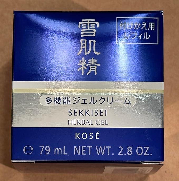 SEKKISEI Herbal Gel REFILL Pod, Multi-Purpose 6-in-1 Benefits Hydrating Gel Moisturizer & Mask, 2.8 Ounce